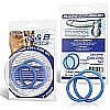 ����� �� ���� ������� ����������� ����� ������� �������� SILICONE COCK RING SET BLM4005-BLU