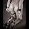Чёрные с золотом фиксаторы Fetish Fantasy Gold Fantasy Hogtie