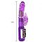 Фиолетовый хай-тек вибромассажёр Super Passion Count - 23 см.