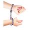 Наручники с фиолетовыми стразами FANCY CUFFS