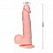 Расширяющийся телесный фаллоимитатор - 19.3 см.