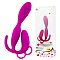 Вибромассажер анально-вагинальный со стимуляцией клитора - 22.5 см.