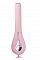 Нежно-розовый вибростимулятор с камерой Slime eye - 16,5 см.