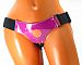 Универсальные фиолетовые трусики для страпона