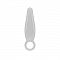 Прозрачная анальная пробка с ручкой-кольцом JAMMY JELLY ANAL FINGER PLUG CRYSTALL - 7,2 см.