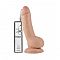 Фаллоимитатор с вибрацией на присоске Flesh - 17,8 см.