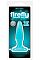 Голубая анальная пробка, светящаяся в темноте, Firefly Pleasure Plug - Mini - 8,1 см.