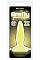 Желтая анальная пробка, светящаяся в темноте, Firefly Pleasure Plug - Mini - 8,1 см.