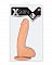 Телесный фаллоимитатор на присоске XSKIN 7 TPR DONG FLESH - 18 см.