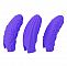 Набор из 3 фиолетовых рельефных насадок на пальцы