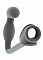 Анальная пробка с эрекционным кольцом SONO 2 серая SH-SON002GRY