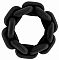 Чёрное эрекционное кольцо SONO 6