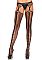 Ажурные колготки с вырезами Net Suspender Hose