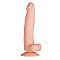 Телесный фаллоимитатор на присоске PURRFECT SILICONE DELUXE DONG 8INCH - 20 см.