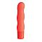 Оранжевый вибромассажёр с рельефом PURE 3.5INCH VIBRATOR ORANGE - 9 см.