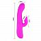 Вибромассажер с посасывающим стимулятором клитора - 19 см.