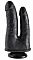 Чёрный анально-вагинальный фаллоимитатор Double Penetrator - 20,9 см.