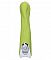 Зелёный вибратор Dolce Mateo - 16,5 см.