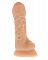 Фаллоимитатор с полузакрытой головкой REALSTUFF REAL FEELING DONG UNCUT 7INCH - 17,8 см.