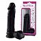Чёрный фаллоимитатор Sitabella с присоской - 17,8 см.