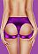 Трусики с вибрацией Purple OUCH! SH-OU204PUR