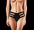Чёрные трусики с пышным бантом на попке и вибрацией