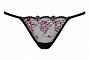 Трусики-стринги Floweria с мелкой цветочной вышивкой