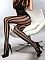 Колготки в сетку Degana с вертикальными полосками