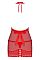 Соблазнительная сорочка с бусинками поверх разрезов