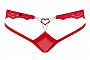 Сексуальные трусики с украшением в виде сердца из кристаллов