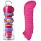 Розовый ребристый небольшой вибратор EN-BB-1531-2