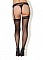 Пояс для чулок с розовыми лентами PINK POLKA DOTS BELT BLACK XXL/XXXL 31337-02-53
