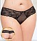 Кружевные трусики-стринг с широким пояском