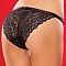 Трусики из гипюра черные Crotchless
