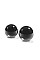 Вагинальные шарики Small Black Glass Ben-Wa Balls из стекла черные