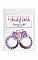 Наручники со стразами FF FANCY CUFFS PURPLE 381412PD