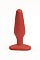 Шероховатая анальная пробка Slim Medium Red
