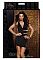 Мини платье с боковой шнуровкой HALTER MINI DRESS BLACK L 882409-BLACK-L