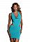 Платье с вырезами на талии RACERBACK DRESS TURQUOISE L 882405-TURQUOISE L