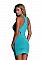 Платье с вырезами на талии RACERBACK DRESS TURQUOISE L 882405-TURQUOISE L