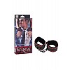 Наручники Scandal Universal Cuffs атласные с цепью черно-красные Наручники Scandal Universal Cuffs атласные с цепью черно-красные