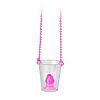 ����� � �������� Pecker Shot Glass Necklace PINK