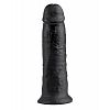 Чёрный фаллос-гигант 10 Cock - 26,4 см. Чёрный фаллос-гигант 10 Cock - 26,4 см.