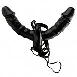 <strong>Двойной страпон с вибрацией Vibrating Double Delight Strap-On</strong> <br />
Двойной страпон с вибрацией Vibrating Double Delight Strap-On черного цвета. <div class="charTableblock"><div><span>Материал</span>: ПВХ (PVC)</div></div> Двойной страпон с вибрацией Vibrating Double Delight Strap-On 
Двойной страпон с вибрацией Vibrating Double Delight Strap-On черного цвета.