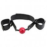 <strong>Кляп-наручники с красным шариком Breathable Ball Gag Restraint</strong> <br />
Кляп-наручники с красным шариком Breathable Ball Gag Restraint. <div class="charTableblock"><div><span>Материал</span>: кожзам</div><div><span>Цвет</span>: черный</div><div><span>Производитель</span>: PipeDream, США</div></div> Кляп-наручники с красным шариком Breathable Ball Gag Restraint
Кляп-наручники с красным шариком Breathable Ball Gag Restraint.