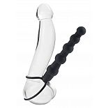 ������������� �� �������� BEADED DUAL PENETRATOR BLACK 
