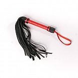 <strong>Многохвотая черная плеть с красной рукоятью - 40 см.</strong> <br />
Гладкая плеть (флоггер) изготовлена из натуральной кожи. <div class="charTableblock"><div><span>Материал</span>: кожа</div><div><span>Производитель</span>: Sitabella, Россия</div></div> Многохвотая черная плеть с красной рукоятью - 40 см.
Гладкая плеть (флоггер) изготовлена из натуральной кожи.