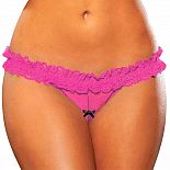 <strong>Пленительные розовые трусики-танга</strong> <br />
Розовые трусики-танга, сидящие на бедрах, с пояском из широкой рюши. <div class="charTableblock"><div><span>Размер</span>: M (44-46); L (46-48)</div><div><span>Цвет</span>: другой</div><div><span>Производитель</span>: Hustler Lingerie, США</div><div><span>В наличии</span>: M-L, неоновый розовый</div></div> Пленительные розовые трусики-танга
Розовые трусики-танга, сидящие на бедрах, с пояском из широкой рюши.