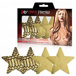 <strong>Набор из золотых пэстисов-звезд однотонных и с рисунком Glam-o-Rama</strong> <br />
Больше никаких неудобств и неудобного белья, когда надеваешь сексуальные платья и топы, например, на романтическое свидание! Добавьте сексуальности своему имиджу! Новые соблазнительные платья и топы без бретелей, красивое декольте - все может быть в вашем новом стиле, и вы можете не бояться, что будет открыто слишком много! Стильные переливающиеся пэстисы золотого цвета. <div class="charTableblock"> </div> Набор из золотых пэстисов-звезд однотонных и с рисунком Glam-o-Rama
Больше никаких неудобств и неудобного белья, когда надеваешь сексуальные платья и топы, например, на романтическое свидание! Добавьте сексуальности своему имиджу! Новые соблазнительные платья и топы без бретелей, красивое декольте - все может быть в вашем новом стиле, и вы можете не бояться, что будет открыто слишком много! Стильные переливающиеся пэстисы золотого цвета.