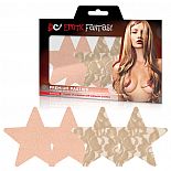 <strong>Набор из телесных кружевных и сатиновых пэстисов-звезд Nude Ambition</strong> <br />
Больше никаких неудобств и неудобного белья, когда надеваешь сексуальные платья и топы, например, на романтическое свидание! Добавьте сексуальности своему имиджу! Новые соблазнительные платья и топы без бретелей, красивое декольте - все может быть в вашем новом стиле, и вы можете не бояться, что будет открыто слишком много! Бежевые незаметные пэстисы в форме звезд: первая пара из однотонного сатина, вторая пара - покрыта цветочным кружевом. <div class="charTableblock"> </div> Набор из телесных кружевных и сатиновых пэстисов-звезд Nude Ambition
Больше никаких неудобств и неудобного белья, когда надеваешь сексуальные платья и топы, например, на романтическое свидание! Добавьте сексуальности своему имиджу! Новые соблазнительные платья и топы без бретелей, красивое декольте - все может быть в вашем новом стиле, и вы можете не бояться, что будет открыто слишком много! Бежевые незаметные пэстисы в форме звезд: первая пара из однотонного сатина, вторая пара - покрыта цветочным кружевом.